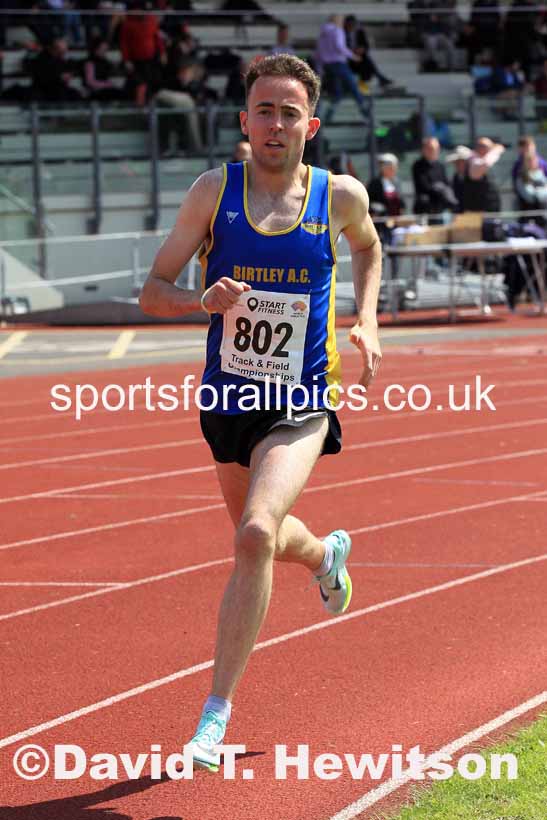 Senior Mens 1500 metres, 2023 North Eastern Track and Field Champs., Middlesbrough Sports Village, Middlesbrough. Photo: David T. Hewitson/Sports for All Pics